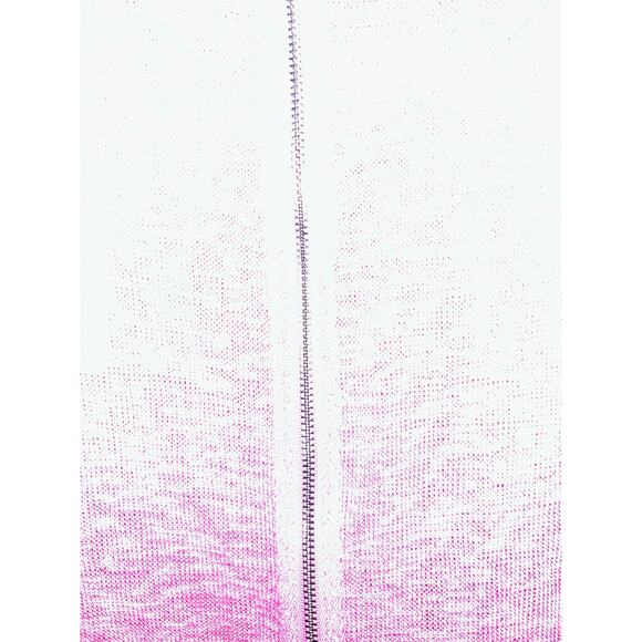 Soft Surroundings Audley Full Back Exposed Zipper Fuchsia Pink Long Jacket - Picture 7 of 8